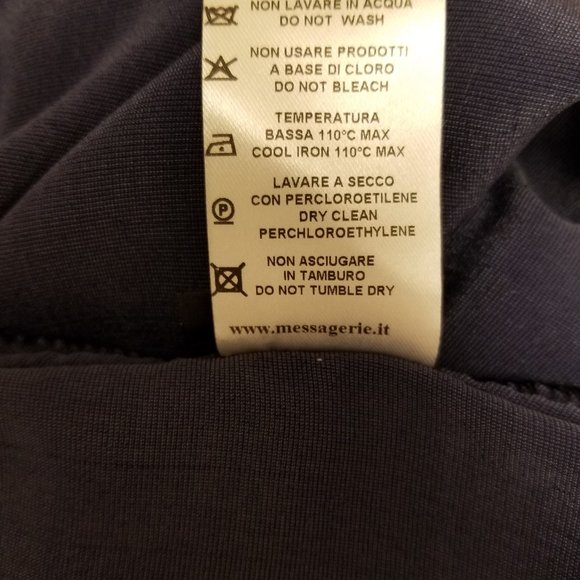 Messagerie $729 Midnight Blue Velvet Dress size 42 - Picture 8 of 11